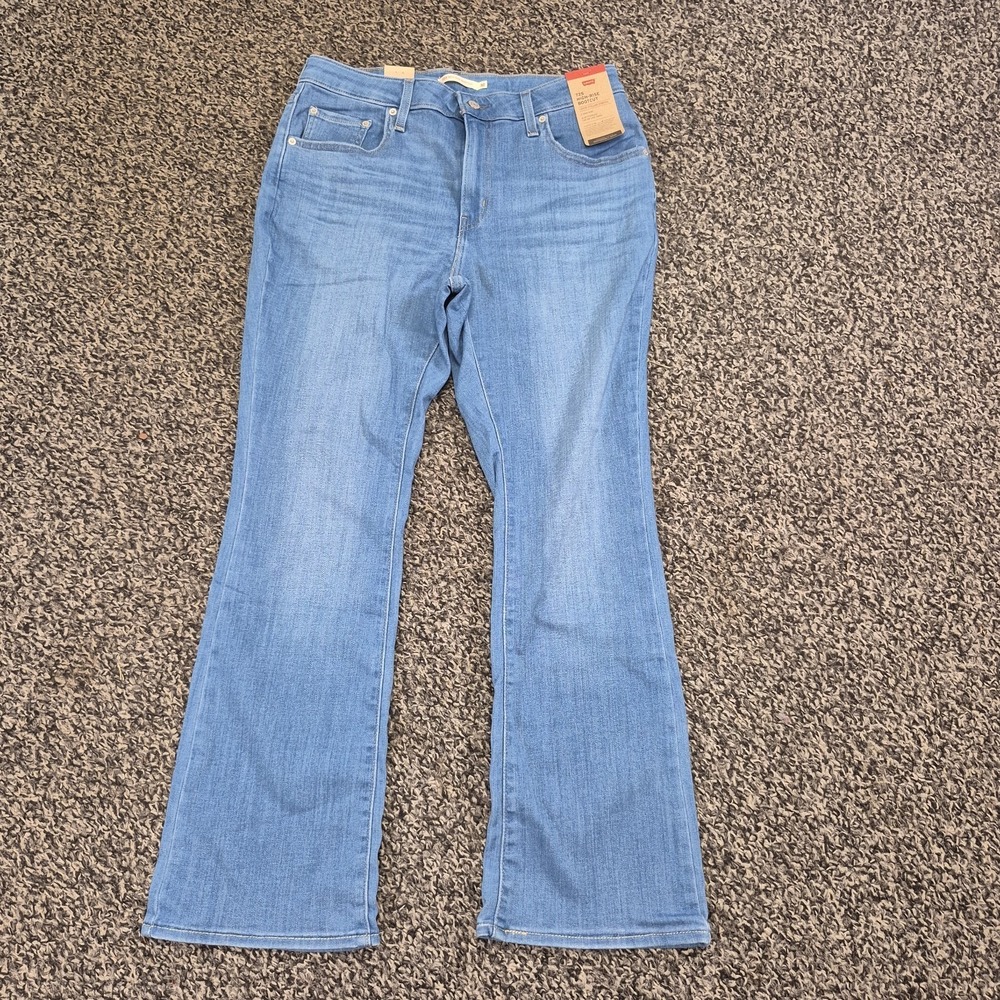 NWT Levi Jeans 725 High Rise Boot Cut Stretch Blue Jeans 32x30 NEW
